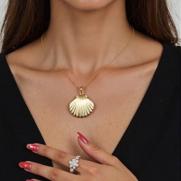 Seashell Clutch Acrylic Chain Bag Summer Beach Party Purse Under the Sea - Picture 7 of 7